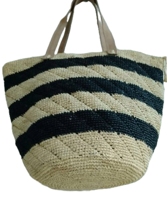 Sac à main bandoulier noir et blanc