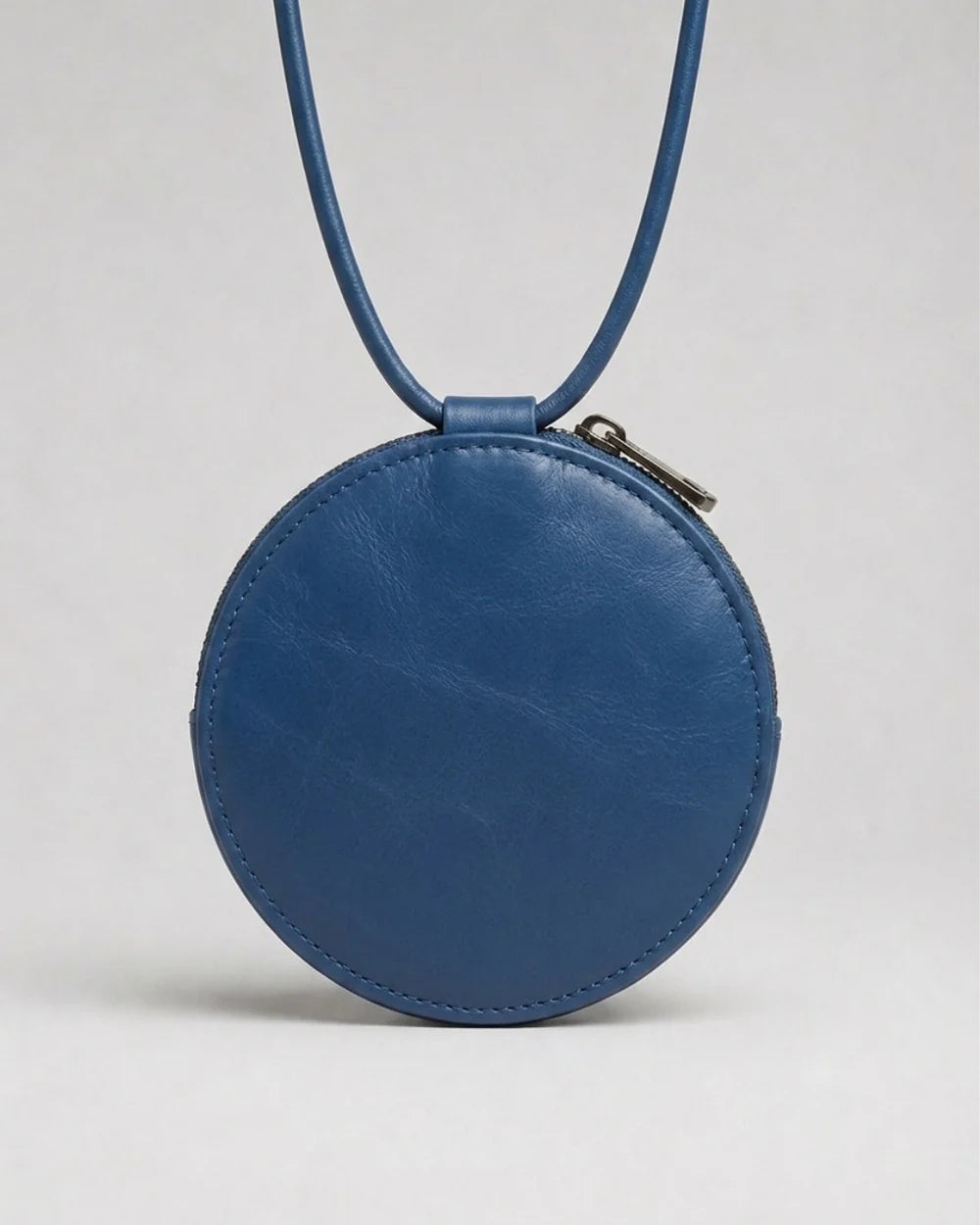 Grande Almita sac en cuir bleu fait main – bmassy