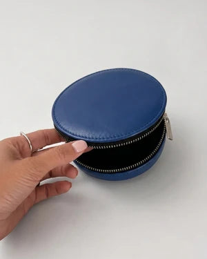 Almita Mini sac en cuir bleu marine fait main – bmassy