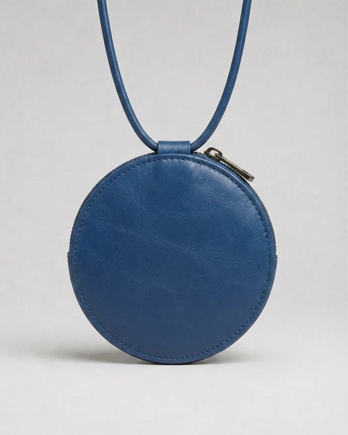 Almita Mini sac en cuir bleu marine fait main – bmassy
