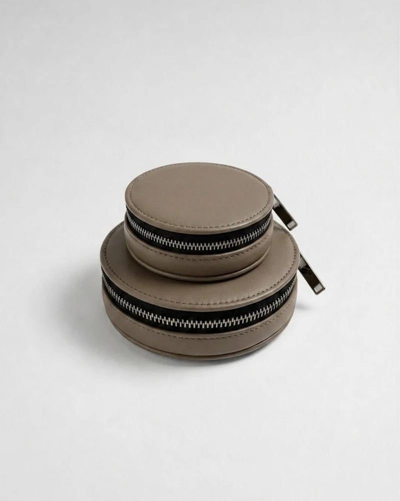 Almita Mini sac en cuir gris fait main – bmassy