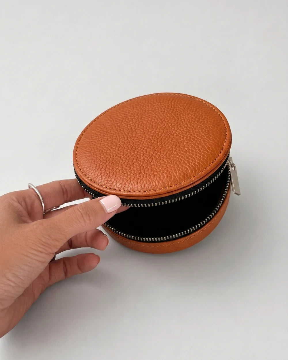Grande Almita sac en cuir orange fait main – bmassy