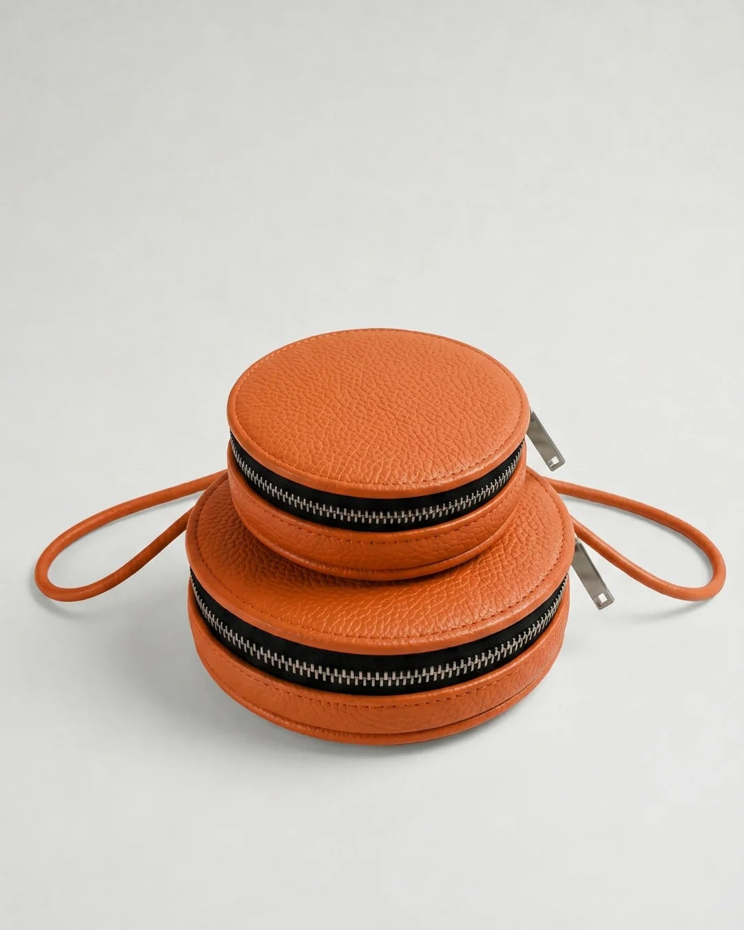 Grande Almita sac en cuir orange fait main – bmassy