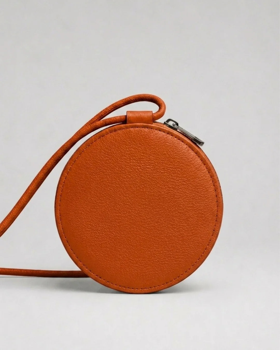 Almita Mini sac en cuir orange fait main – bmassy