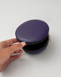 Grande Almita sac en cuir violet fait main – bmassy