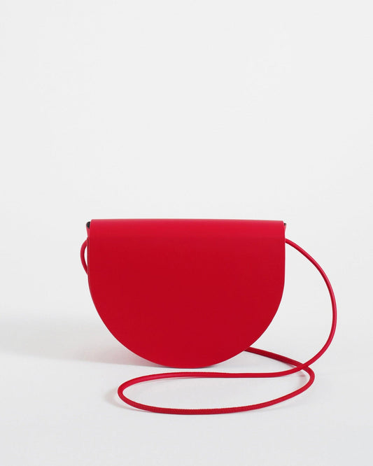 Sac à main rouge pour femme de demi-lune