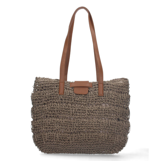 Sac bandoulière raphia beige artisanal fait main original casual chic