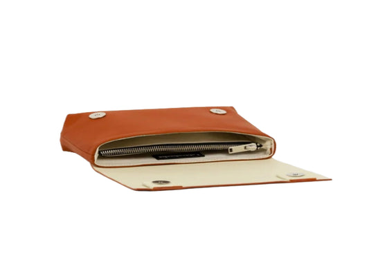 Sac bandoulière crème multiposition cuir forme banane femme délicat - Bmassy raffinement féminin
