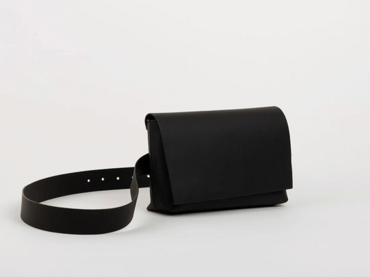 Sac baguette multiposition cuir forme banane femme avec sangles ajustables - Bmassy maroquinerie polyvalente