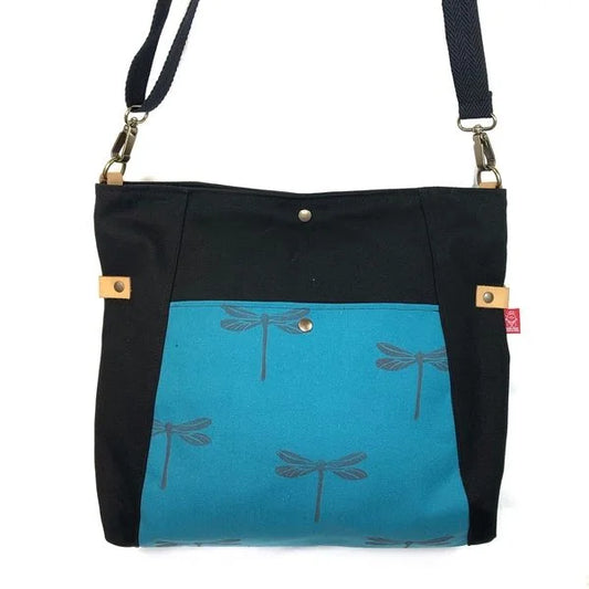 Sac à main Artéa Forte Noir et bleu – Confort et Style Responsable