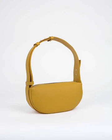 Sac à Main Baguette Beige Demi Lune Silicone Végan - Sac Artisanal Femme