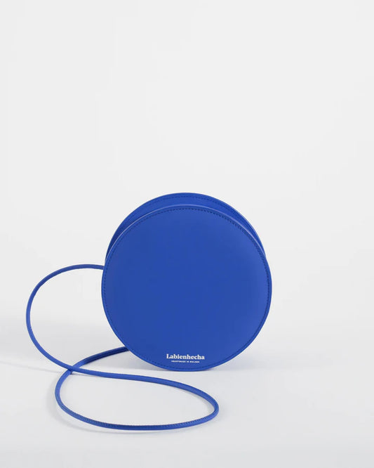 Mini sac rond bleu tendance petite maroquinerie mode