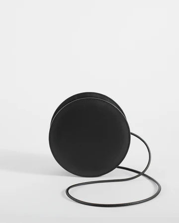 Mini sac rond noir classique intemporel maroquinerie premium