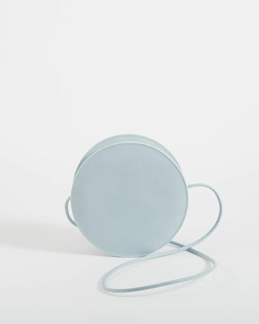 Mini sac rond gris tendance accessoire mode moderne