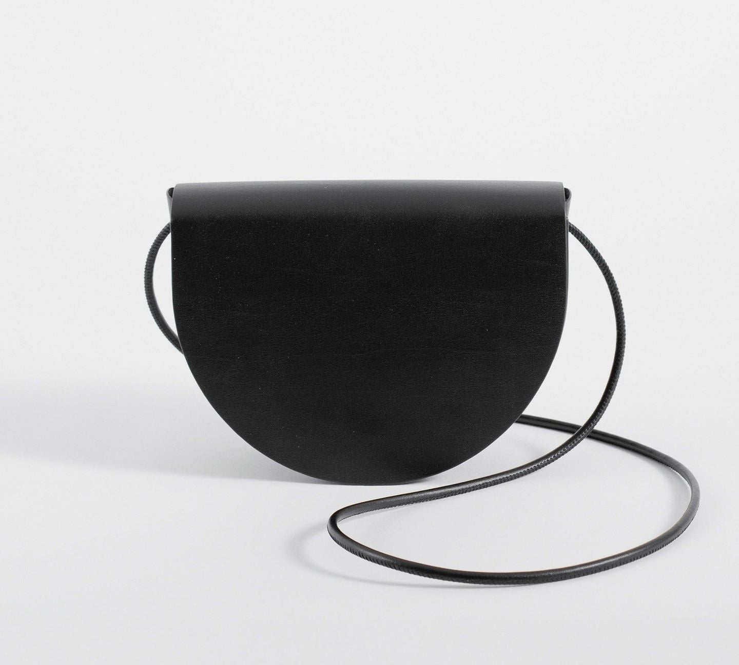 Sac à main noir pour femme de demi-lune