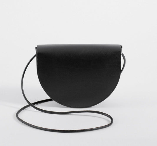 Sac à main noir pour femme de demi-lune