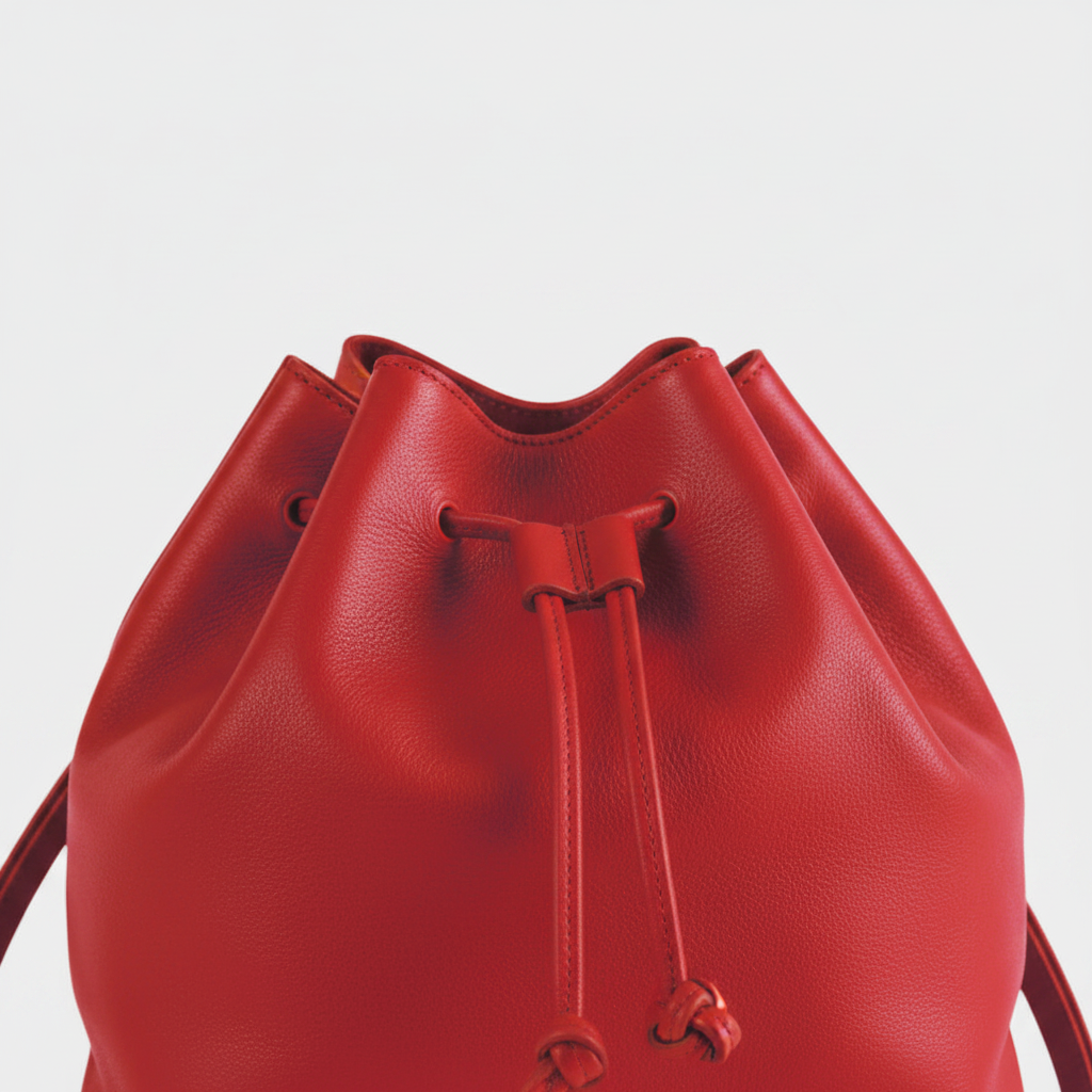 Sac à dos cuir nappa rouge IRENE mochila détail cuir – Bmassy