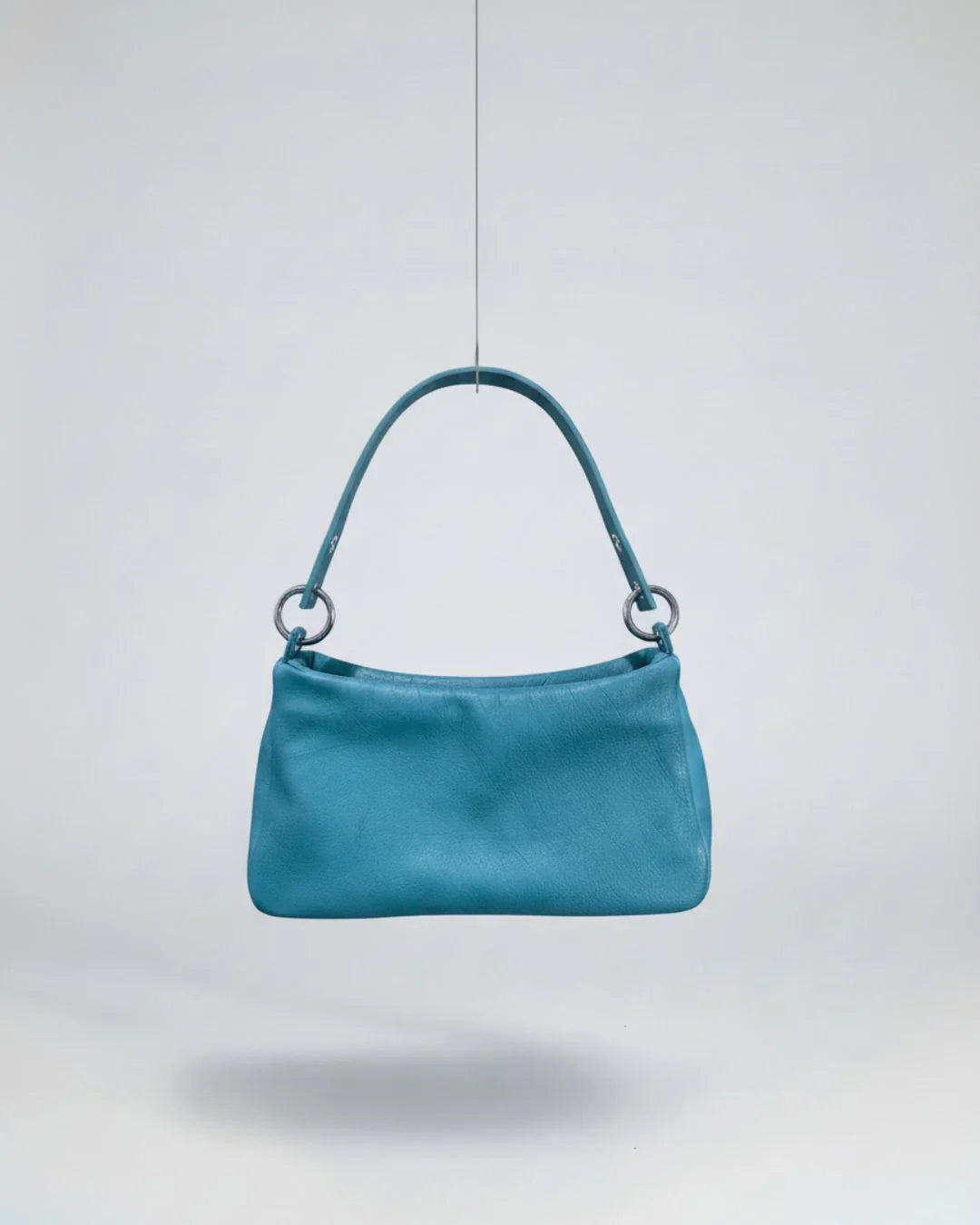 Loli Bleu – sac en cuir artisanal moyen format modulable fait main – Bmassy