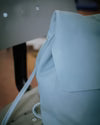 Mini Sac à Dos Cuir Bleu Clair IRENE — Artisanal Premium | Bmassy