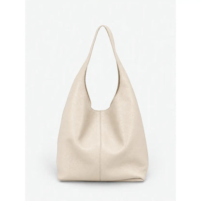 Sac shopper en cuir véritable blanc pour femme