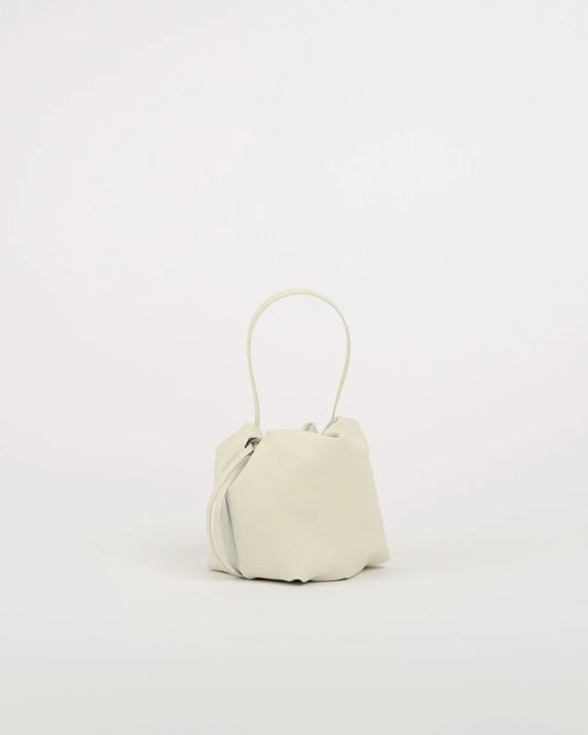 Sac à main Angelita blanc cassé en cuir tanné végétal – Bmassy