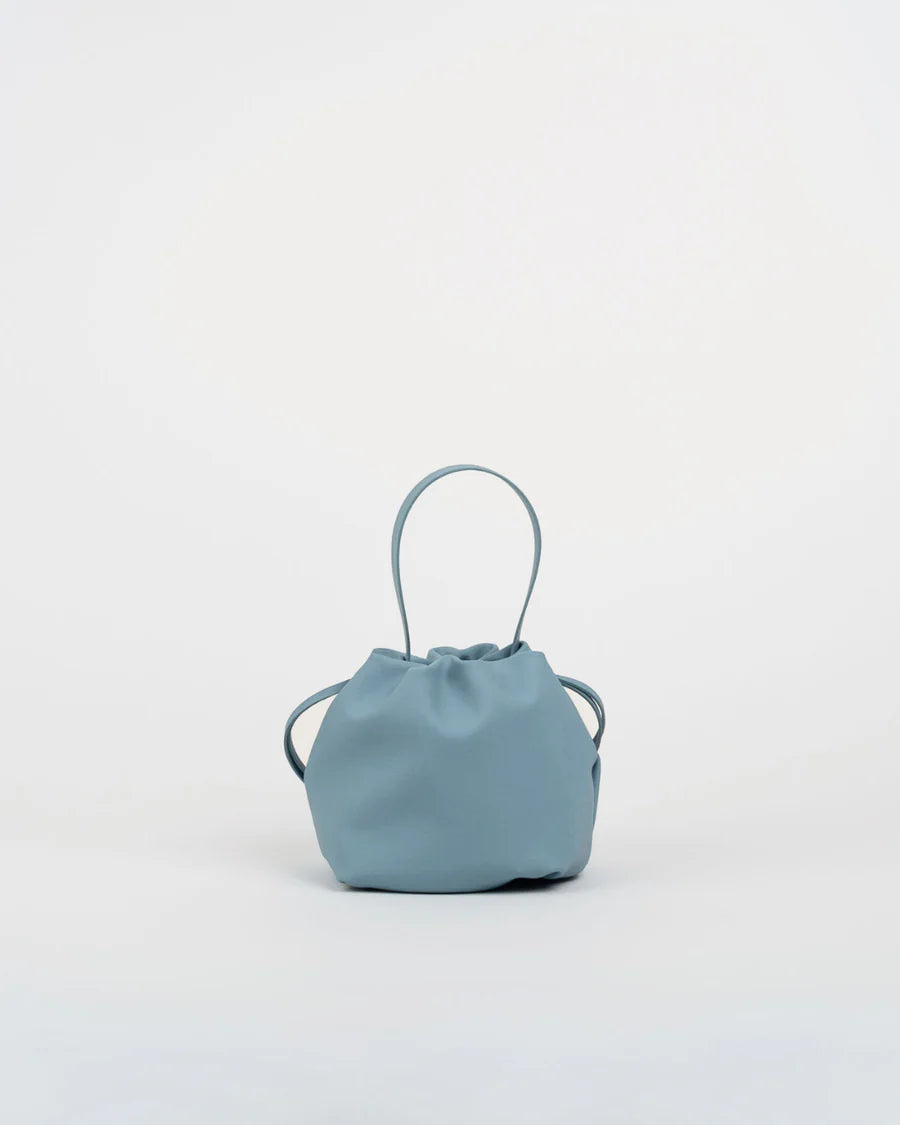 Sac à main Angelita gris clair en cuir tanné végétal – Bmassy
