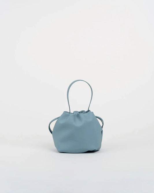 Sac à main Angelita gris clair en cuir tanné végétal – Bmassy