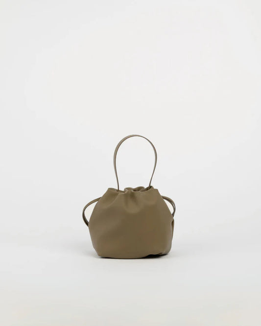 Sac à main Angelita gris en cuir tanné végétal – Bmassy