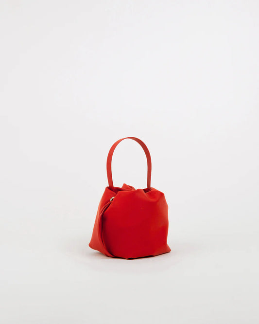 Sac à main Angelita rouge en cuir tanné végétal – Bmassy 
