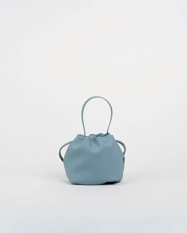 Sac à main Angelita gris clair en cuir tanné végétal – Bmassy