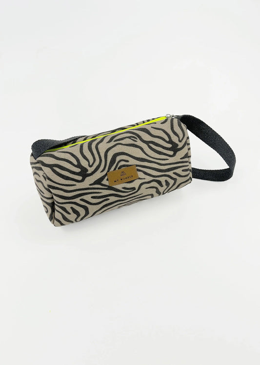 Sac à épaule femme motif zébré style urbain moderne éco-responsable