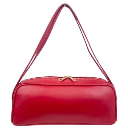 Sac Bandoulière Rouge Cuir Italien Bordeaux - Style Sophistiqué Femme