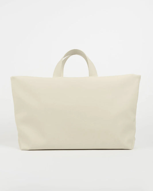 Sac à main blanc écoresponsable en peau végétale - Maroquinerie artisanale durable