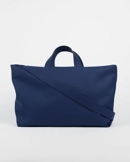 Sac à main bandoulière écoresponsable bleu – maroquinerie artisanale végétale Bmassy