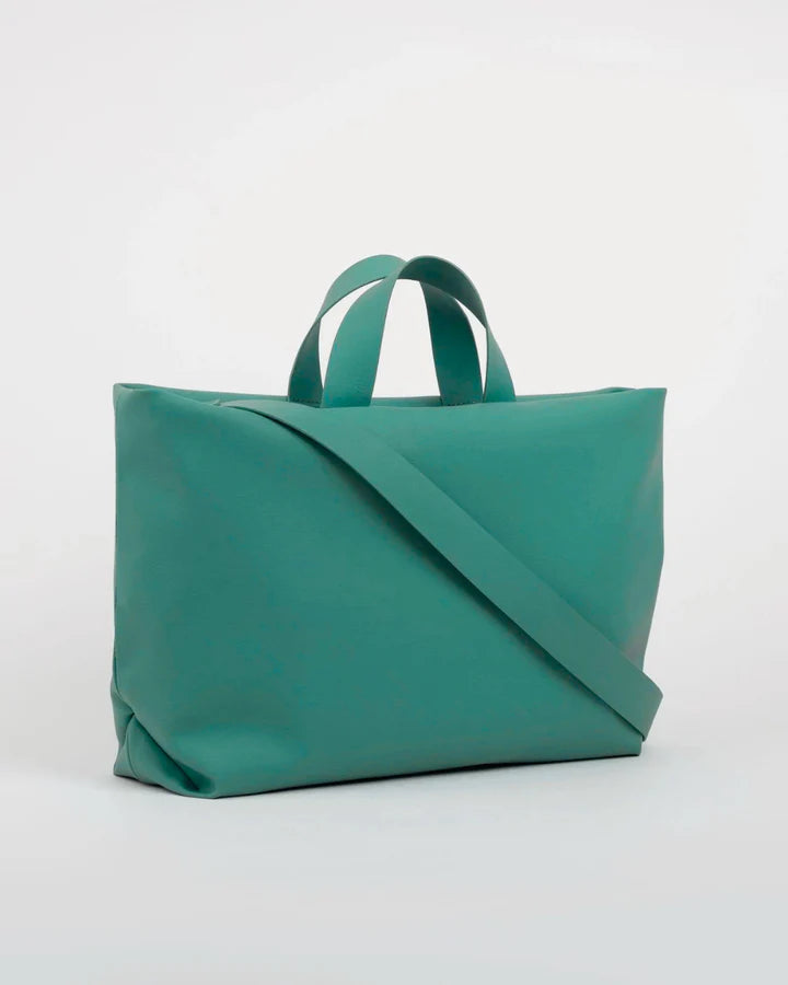 Bandoulière vert écoresponsable cuir végétal – fait main artisanal – Bmassy