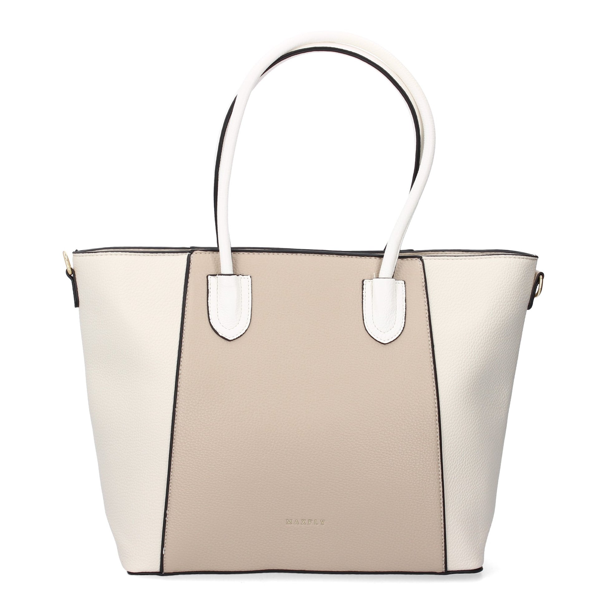 sac à bandoulière femme bicolore noir beige, sac à épaule élégant, sac à main mode femme
