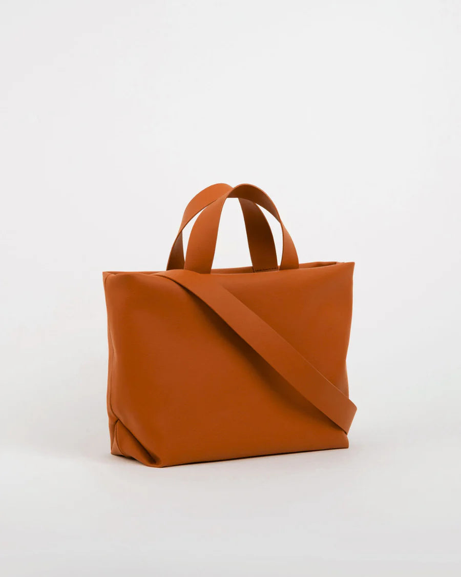 Sac à Main Fourre-tout Écoresponsable Orange – Maroquinerie Artisanale Végétale