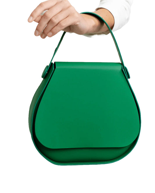 Sac à main artisanal et modulable vert