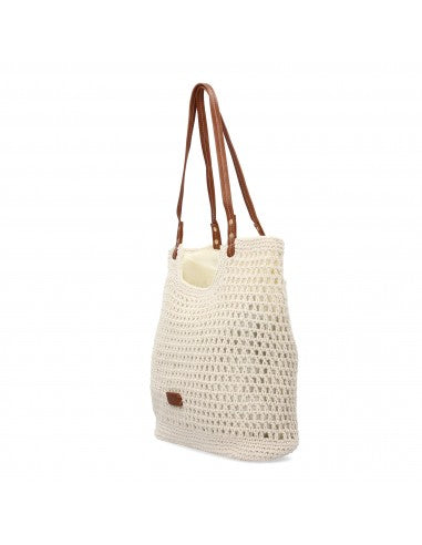 Sac bandoulière raphia beige artisanal fait main original femme classique