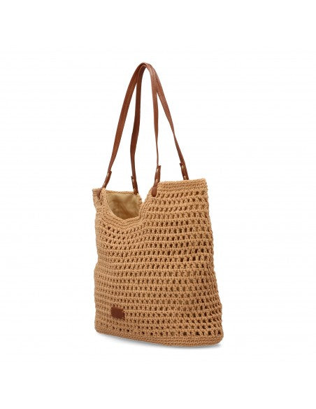 Sac bandoulière raphia kaki artisanal fait main original femme nature